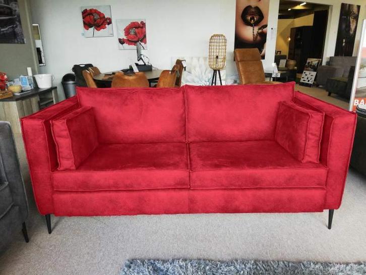 Borne Bankstel - rechte banken - Rood, Huis en Inrichting, Banken | Bankstellen, Nieuw, Stof