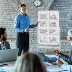 Magnetisch whiteboard - 60x100 cm - Met wielen - Wit - COSTW, Verzenden, Nieuw in verpakking