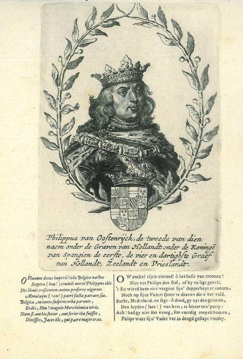 Portrait of Philip I of Castile, Antiek en Kunst, Kunst | Etsen en Gravures