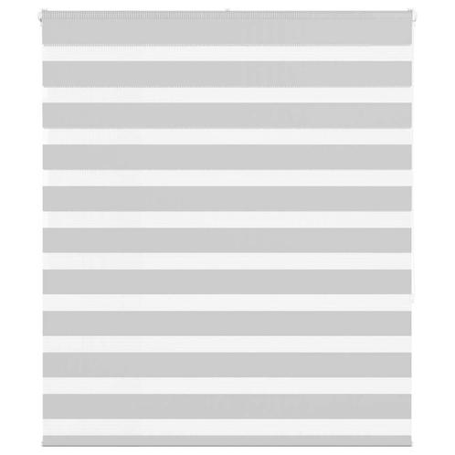 vidaXL Zebra rolgordijn 105x150 cm stofbreedte 100,9 cm, Huis en Inrichting, Stoffering | Gordijnen en Lamellen, Grijs, Nieuw