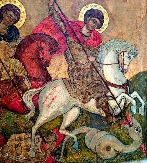 Icoon - Moeder Gods van het Teken - Eieren tempera verf op, Antiek en Kunst, Kunst | Niet-Westerse kunst