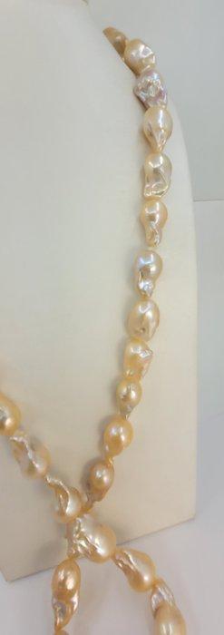 Zonder Minimumprijs - Halsketting Grote roze Edison, Sieraden, Tassen en Uiterlijk, Kettingen