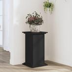 vidaXL Plantenstandaard 33x33x60 cm bewerkt hout zwart, Verzenden, Nieuw