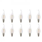 Voordeelpak LED Lamp 10 Pack - Kaarslamp - Filament Flame -, Led-lamp, Soft of Flame, E14 (klein), Nieuw