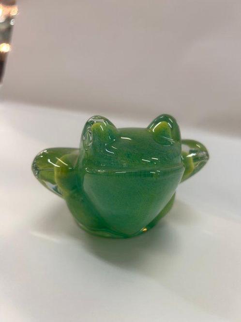 Daum - Beeld, Rana - 8 cm - Kristal, Antiek en Kunst, Antiek | Glas en Kristal