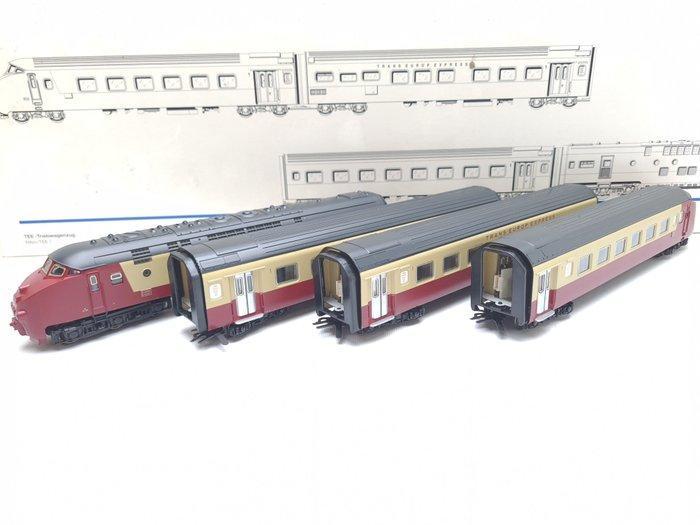 Märklin H0 - 3471 - Treinstel (1) - DE IV 4-delig TEE, Hobby en Vrije tijd, Modeltreinen | H0