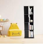 Draaibare Boekenkast 360° – Zwarte Boekenkolom 4 Lagen 127 c, Verzenden, Nieuw