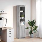 vidaXL buffetkast 37,5x35x180 cm spaanplaat grijs sonoma, Huis en Inrichting, Kasten | Buffetkasten, Verzenden, Nieuw, Overige houtsoorten
