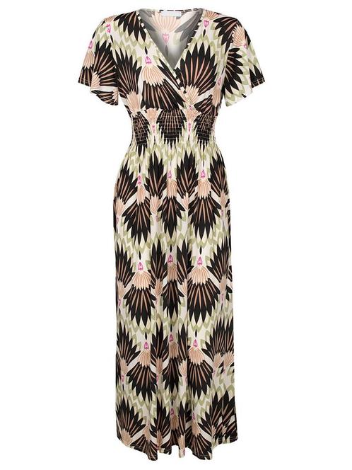 Maxi Jurk Leonie Zwart, Kleding | Dames, Jurken, Verzenden