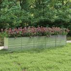 vidaXL Plantenbak verhoogd 400x80x45 cm gegalvaniseerd staal, 100 cm of meer, Verzenden, Nieuw, Metaal