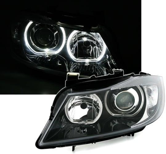 Xenon Look Koplampen met LED Angel Eyes voor BMW 3 Serie E90, Auto diversen, Tuning en Styling, Ophalen of Verzenden