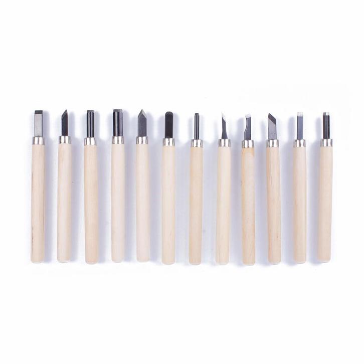 Benson 12-delige gutsset voor houtbewerking - geslepen le..., Hobby en Vrije tijd, Schilderen, Nieuw, Ophalen of Verzenden