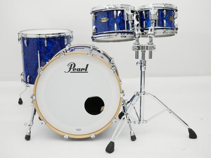 Pearl Master Maple Gum Blue Abalone 4 delig €925,00 korting, Muziek en Instrumenten, Drumstellen en Slagwerk, Nieuw, Pearl, Ophalen of Verzenden