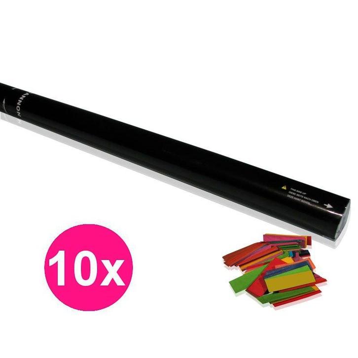 Magic FX Confetti Cannon bundel 80 cm multicolour (10 stuks), Muziek en Instrumenten, Licht en Laser, Verzenden