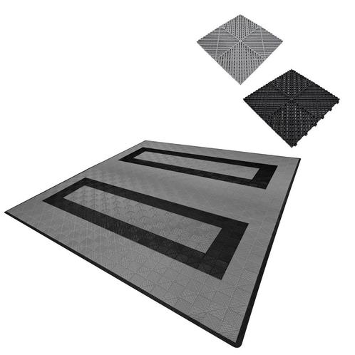 Geventileerde kliktegels grijs en zwart 6m x 6m voor dubbele, Doe-het-zelf en Verbouw, Ventilatie en Afzuiging, Verzenden