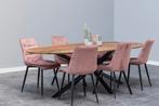 Mangohouten Eettafel Ovaal Julia 240x110 cm (2,5 cm), 100 tot 150 cm, Verzenden, Industriële meubels, Ovaal