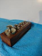 Balans of weegschaal (14) - Teak - Antiek gewichtenblok (14), Antiek en Kunst