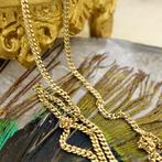 Gouden gourmetschakel ketting | 45,5 cm, Sieraden, Tassen en Uiterlijk, Kettingen, Ophalen of Verzenden, Gebruikt, Overige kleuren