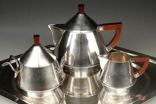 Koffieservies - Verzilverd, Antiek en Kunst, Antiek | Meubels | Tafels