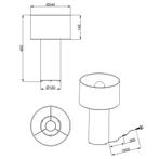 LED Tafellamp - Trion Balin - E27 Fitting - Rond - Groen -, Huis en Inrichting, Lampen | Tafellampen, Ophalen of Verzenden, Nieuw