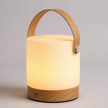 Tafellamp - Oplaadbaar - USB- Dimbaar -3 Lichtstanden - Hout beschikbaar voor biedingen