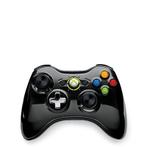 Microsoft Xbox 360 Controller Wireless Chrome Black, Ophalen of Verzenden, Zo goed als nieuw