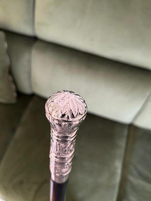 Wandelstok - Vernikkeld messing, Antiek en Kunst, Curiosa en Brocante