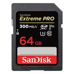 SanDisk SDXC Extreme Pro 64GB 300MB/s C10 UHS-II V90, Nieuw, Overige merken, Overige typen, Ophalen of Verzenden