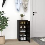 vidaXL Schoenenkast 32x35x70 cm bewerkt hout zwart, Verzenden, Nieuw