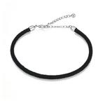 Vibes by Kay | Zwart Touw Bedelarmband | Pandora compatible