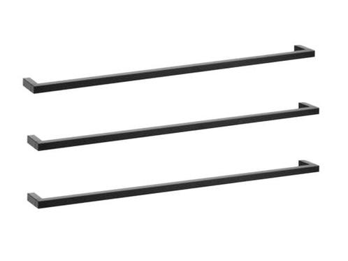 Veiling - 3x Vtwonen handdoekrek 90cm Rail zwart, Huis en Inrichting, Badkamer | Badtextiel en Accessoires