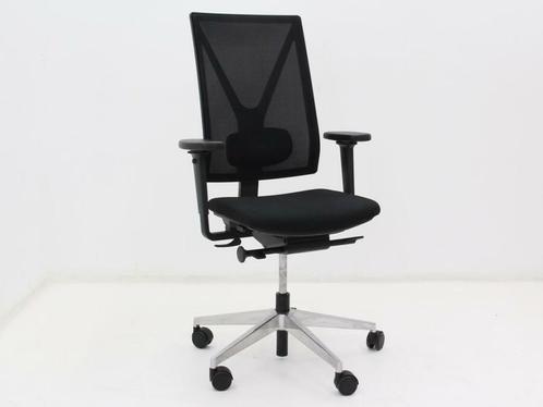 Bureaustoel Girsberger Yanos - bekleding zwart, rug netwave,, Huis en Inrichting, Bureaus, Gebruikt, Ophalen of Verzenden