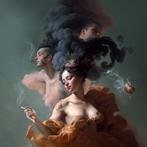 Slasky - Smoke, Antiek en Kunst, Kunst | Schilderijen | Modern
