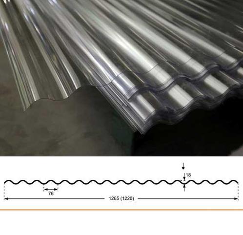 Golfplaten polycarbonaat Atlas Acomfa 76/18 type H, Doe-het-zelf en Verbouw, Glas en Ramen, Verzenden
