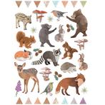Stickers - Bosdieren Forest Animals - Scrapbook Hobby DIY St, Ophalen of Verzenden, Nieuw