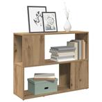 vidaXL Boekenkast/kamerscherm 80x24x63 cm artisanaal, Verzenden, Nieuw, Overige houtsoorten
