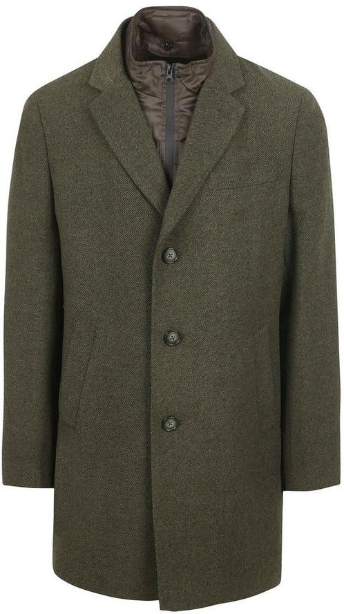 Suitable Coat Wol Twill Donkergroen maat 52 Heren, Kleding | Heren, Jassen | Winter, Nieuw, Maat 52/54 (L), Verzenden