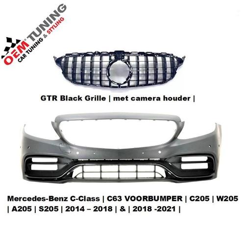 C63 AMG Voorbumper voor C klasse modellen W205 S205 A205, Auto-onderdelen, Carrosserie en Plaatwerk, Nieuw, Mercedes-Benz, Voor