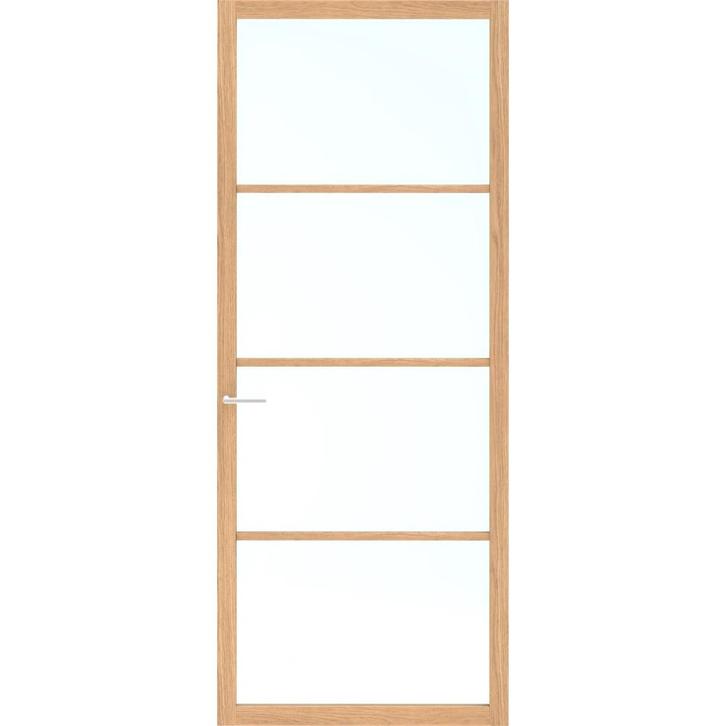 Skantrae binnendeur SSL 14804 83x201,5 (Stomp, Blankglas), Doe-het-zelf en Verbouw, Deuren en Horren, Nieuw, Glas, Hout, Binnendeur