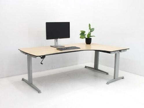 Bureau Aspa rechts  183x120 cm slingerinstelbaar, Huis en Inrichting, Bureaus, Gebruikt, Ophalen of Verzenden