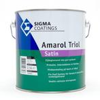 Sigma SCHAKELVERF Amarol Triol Satin - +/- RAL 9010 - 2,5 li, Doe-het-zelf en Verbouw, Verf, Beits en Lak, Verzenden, Nieuw