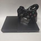 Zwarte Slim Playstation 2 (SCPH-90004) + Sony Controller, Ophalen of Verzenden, Nieuw