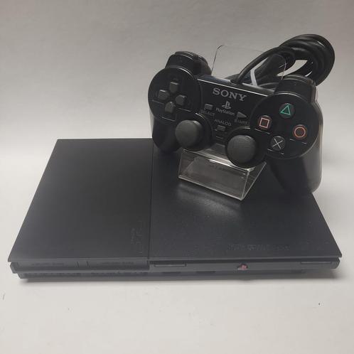 Zwarte Slim Playstation 2 (SCPH-90004) + Sony Controller, Spelcomputers en Games, Spelcomputers | Sony PlayStation 2, Ophalen of Verzenden
