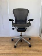 Chrome Herman Miller Aeron Bureaustoelen - Tuxedo Wave, Verzenden, Zwart, Zo goed als nieuw, Bureaustoel