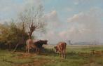 Cornelis Westerbeek (1844-1903) - Landschap met Koeien en, Antiek en Kunst, Kunst | Schilderijen | Klassiek