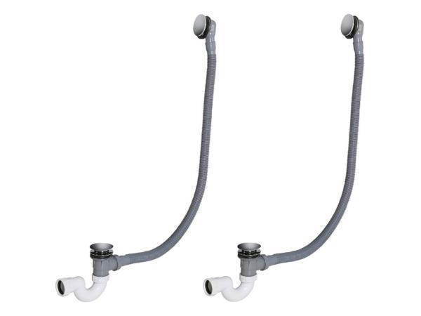 Veiling - 2x Beaux verlengde badwaste 90cm Lilas geborsteld, Doe-het-zelf en Verbouw, Sanitair