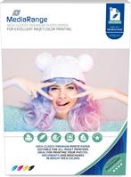 MediaRange Fotopapier A4 220 Gram Glossy 100 Vel, Nieuw, Overige typen, Inktmedia