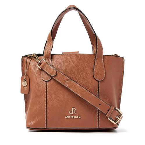 -50% dR Amsterdam  dR Amsterdam Hand / schoudertas  maat One, Sieraden, Tassen en Uiterlijk, Tassen | Damestassen, Bruin, Nieuw