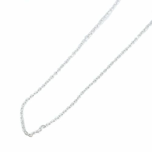 Halsketting 925 Zilver (45 cm), Sieraden, Tassen en Uiterlijk, Kettingen, Nieuw, Zilver, Verzenden