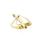 Vintage gouden broche (geelgoud, 585, 14 karaat), Sieraden, Tassen en Uiterlijk, Broches, Ophalen of Verzenden, Gebruikt, Overige kleuren